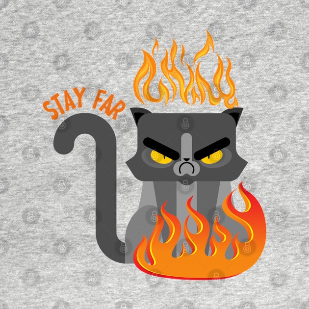 Stay Far (Angry Cat) by leBoosh-Designs